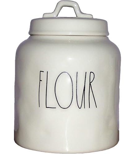 Rae Dunn By Magenta COFFEE Ceramic LL Medium 8 x 5 Canister (White