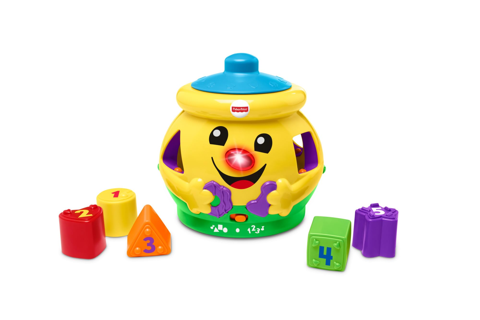 Fisher-Price H8179 Cookie Shape Surprise, Laugh and Learn Shape Sorter Baby Learning Toy with Numbers, Colours and Music, Suitable for 6 Months+