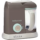 BEABA Babycook Solo 4 in 1 Baby Food Maker, Baby Food Processor, Steam Cook and Blender, Large Capacity 4.5 Cups, Cook Health