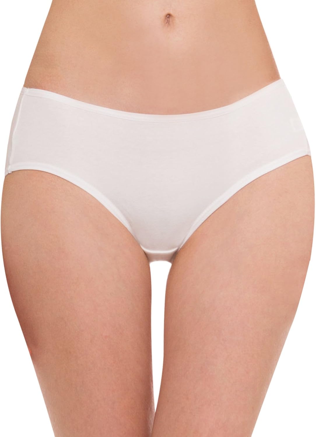 Hesta Women's Organic Cotton Basic Panty Underwear White Amazon.co