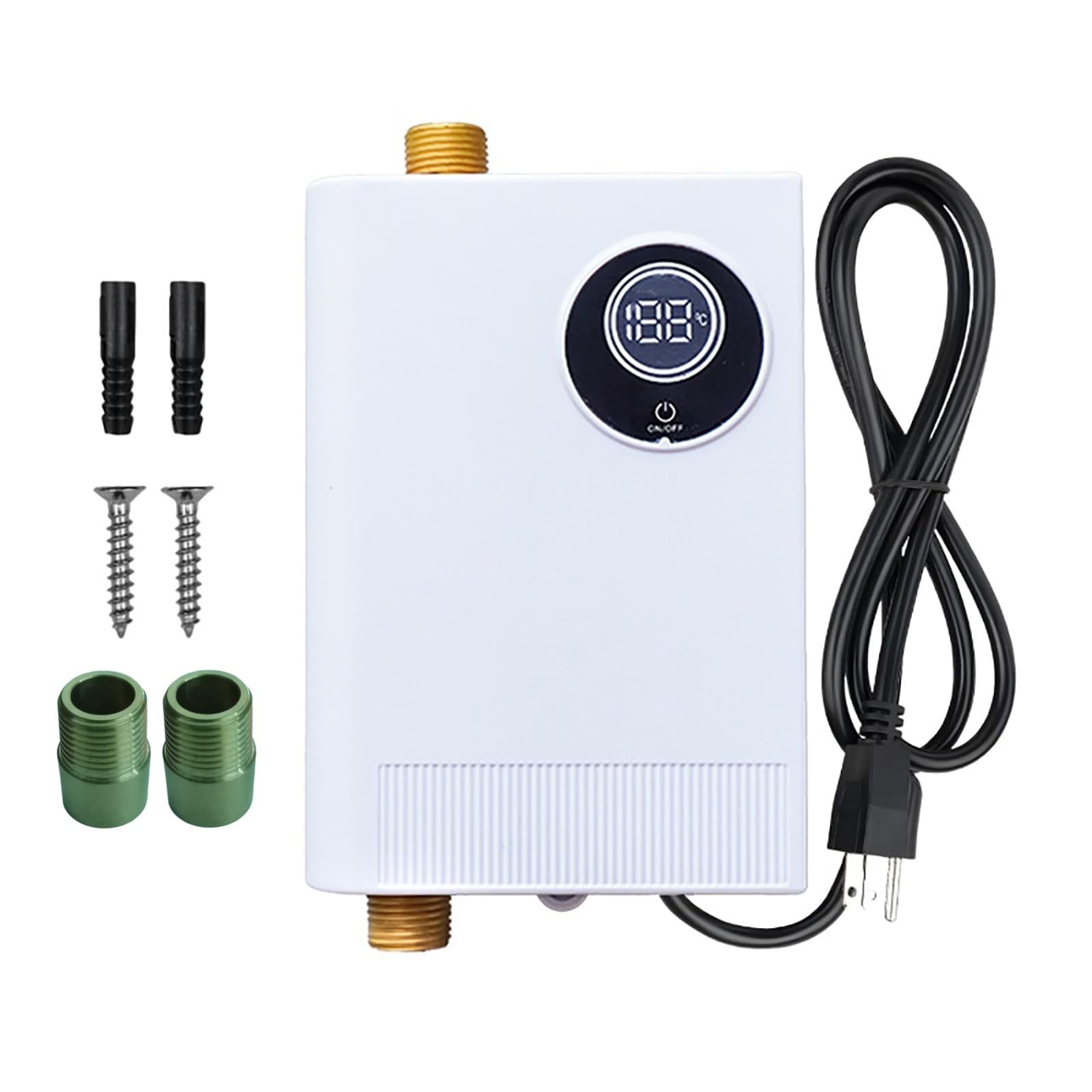 Photo 1 of 110V Tankless Water Heater, 3000W Electric Water Heater Under Sink, On Demand Instant Hot Water Heaters with Digital Display, 1/2" NPT for Hand Wash Kitchen RV