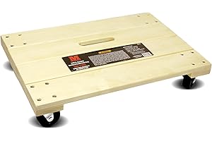 MaxWorks 50952 1000 lbs. Capacity 24 in. x 16 in. Hardwood Furniture Moving Dolly