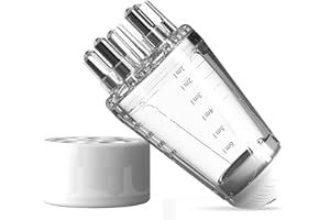 COLAYERIST Scalp Applicator Comb, Scalp Oil Applicator, Root Comb Applicator Bottle for Hair, Hair Serum Applicator Suitable for Various Liquids, Suitable for Home and Travel-Transparent