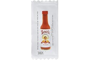 Tapatio Hot Sauce Travel 1/4 oz 7 Gram (Pack of 100) Packets