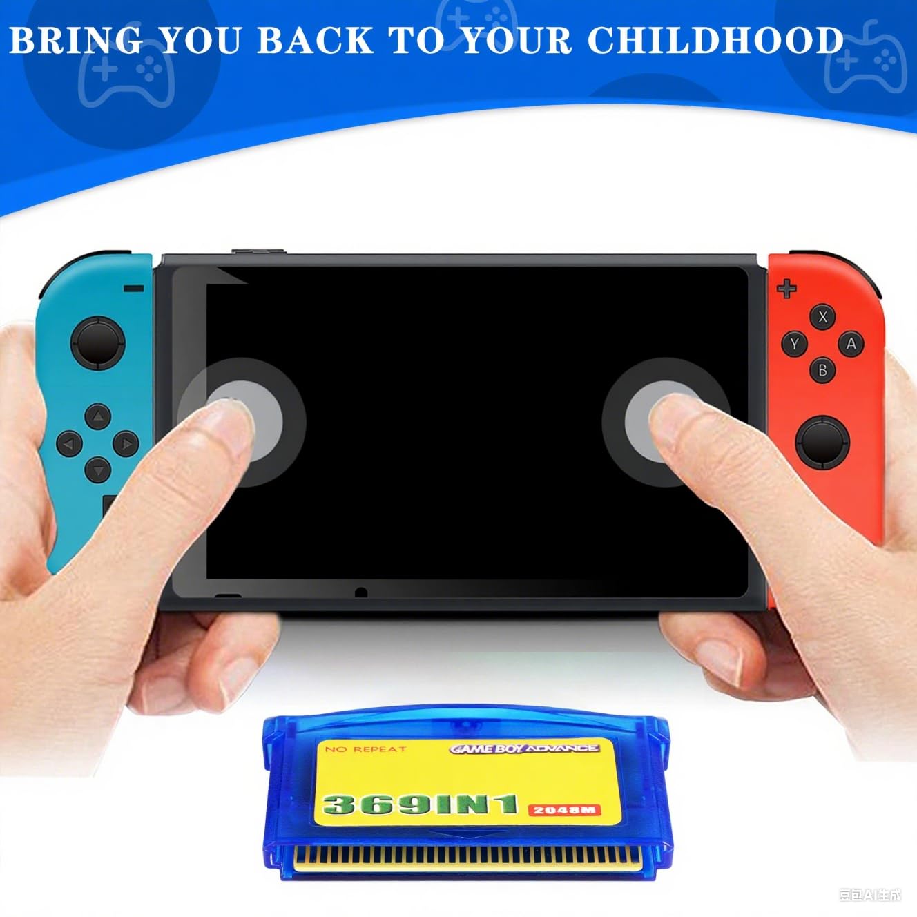 Lenporl 369 in 1 Games Card and 150 NES Classics Game Cartridge for GBA/GBA SP/GBM/NDS/NDSL Game Console 2pcs