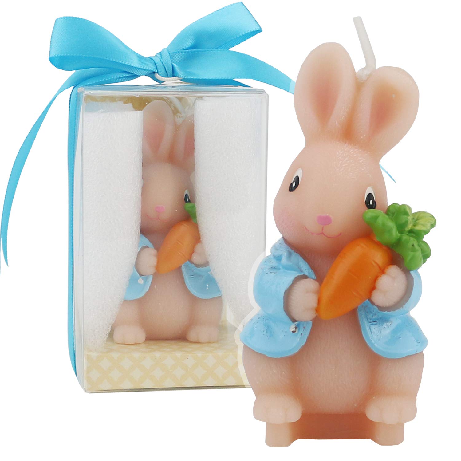 Tinawood Creative Cute Bunny Cartoon Birthday Candle Smokeless