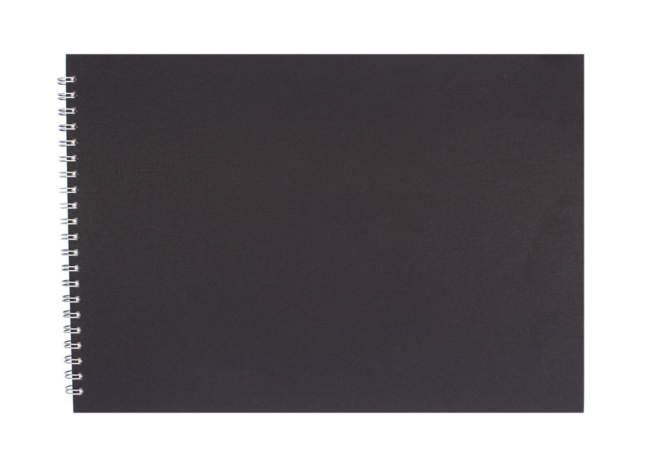 Pink Pig A3 Landscape Display Book | 270gsm Black Card, 25 Leaves | Economy Black