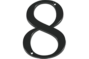 HILLMAN DISTINCTIONS Distinctions 843148 Black Flush-Mount 4-Inch House Number 8