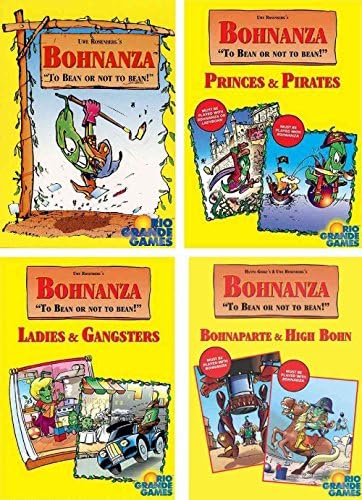 Bohnanza Card Game Bundle of Base Game plus Three Expansions