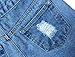 Generic Womens Hole Irregular High Waisted Denim Shorts M Light Blue