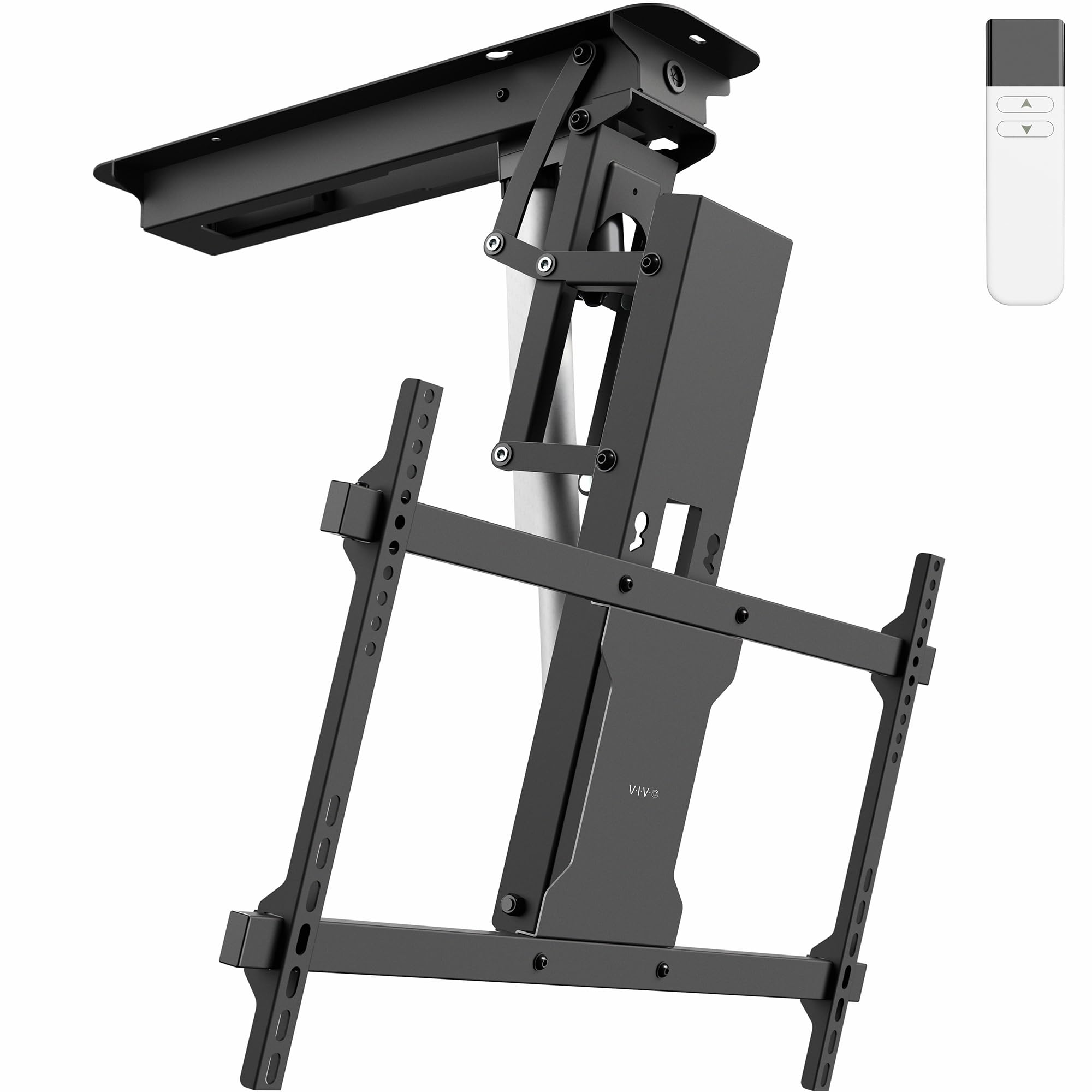 VIVO Soporte de techo eléctrico negro para TV para pantallas de 23 a 55 pulgadas, MOUNT-E-FD55
