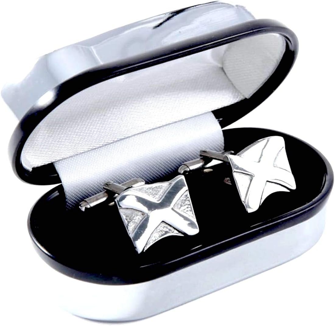 Saltire Pewter Cufflinks