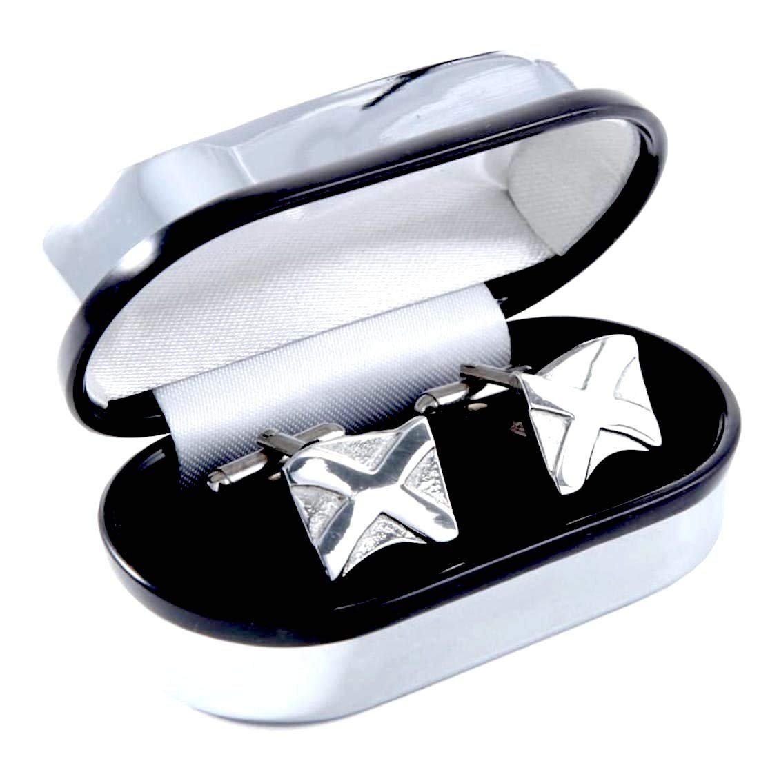 Saltire Pewter Cufflinks