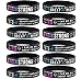 Ezekiel Gift Co. (12-pack) Power of Faith Bible Verse Bracelets - Philippians 4:13, Ephesians 6:10, Romans 12:2, & Jeremiah 33:3 - Bulk Wholesale Pack of Religious Silicone Wristbands for Women Her