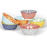 KitchenTour Ceramic Bowls Set - 20 oz Serving Bowls For Kitchen - Cereal, Ice Cream, Soup, Salad, Rice, Dessert Ceramic Bowls