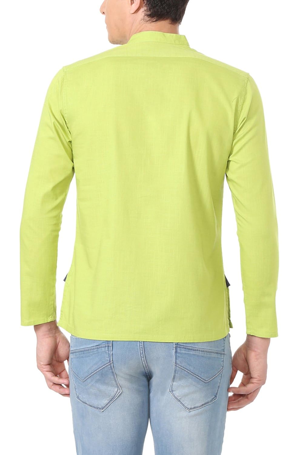 peter england green regular fit ethnic_po51581413_38