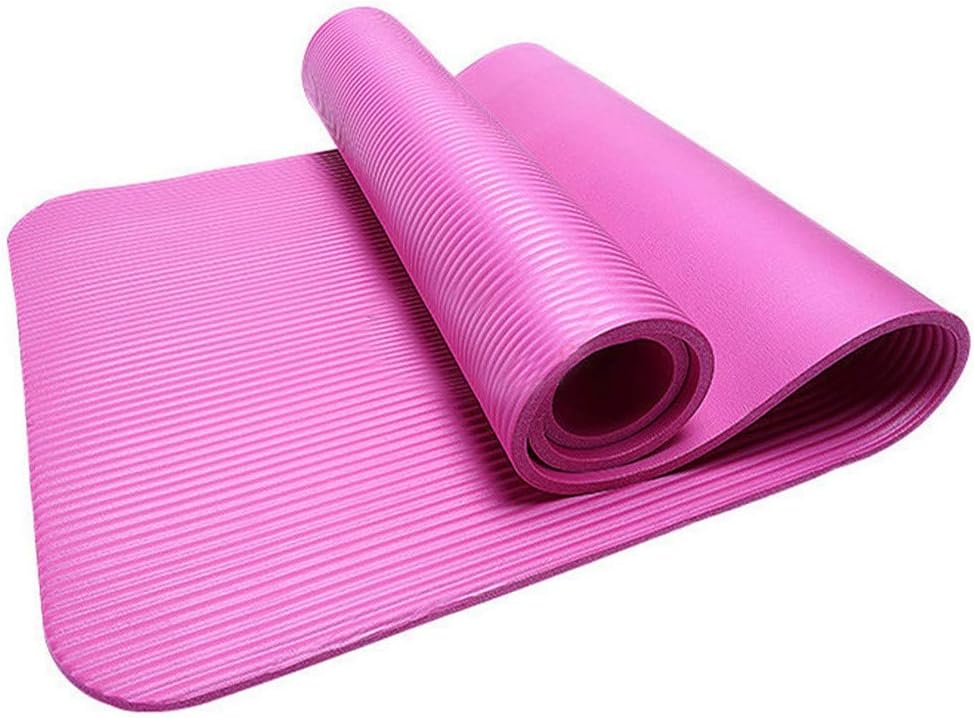 COLNER Thick Exercise Yoga Floor Mat Nbr 183 x55 x0.4cm Great for Camping Cardio Workouts Pilates Gymnastics with Carrying Strap