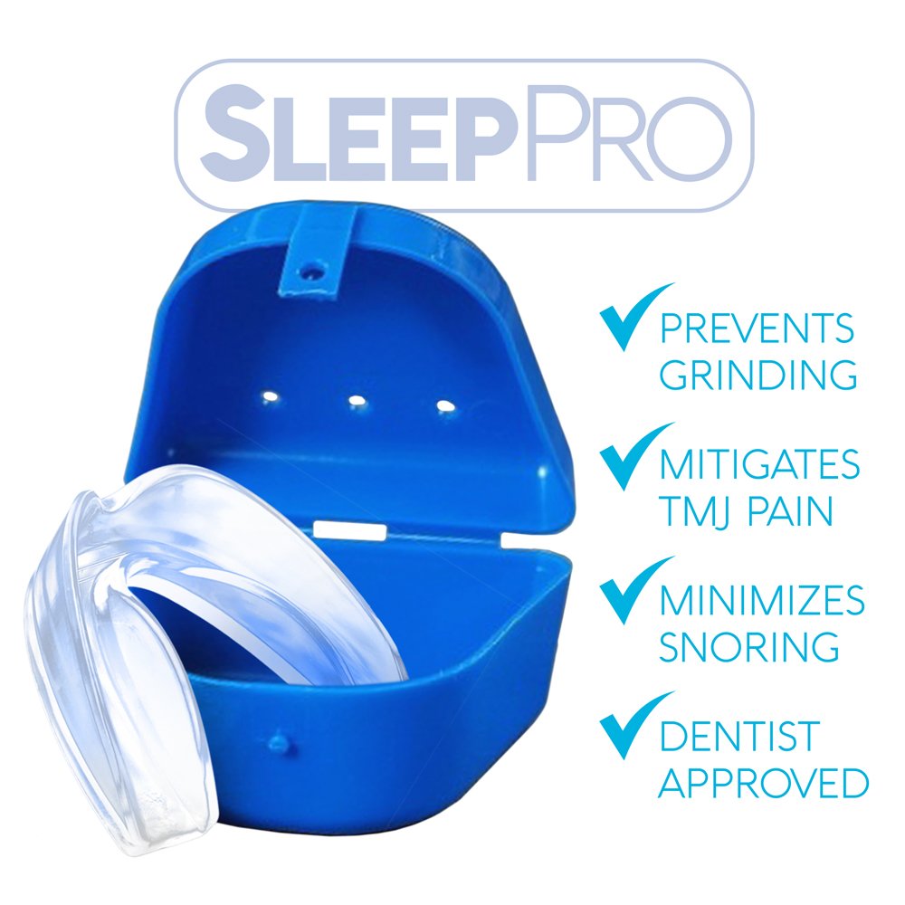 Mouth Guard for Grinding Teeth and Clenching - Night Guards to Prevent TMJ and Bruxism - Professional Dental Guards for Mouth and Jaw Pain - 3 Custom Fit Teeth Guards + Antibacterial Case : Beauty