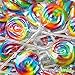 Swipple Pops Petite Swirl Ripple Lollipops - 60-Piece Tub (Rainbow)