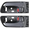 Lcyolada 2Pcs Interior Door Handles for Toyota Sienna 2004-2010,Replaces 69206-AE010 69205-AE010, Gray