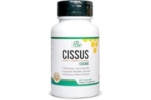 USTCM Cissus Quadrangularis Capsules 1000mg Contains 5% Ketosterones 60 Vegetable Capsules