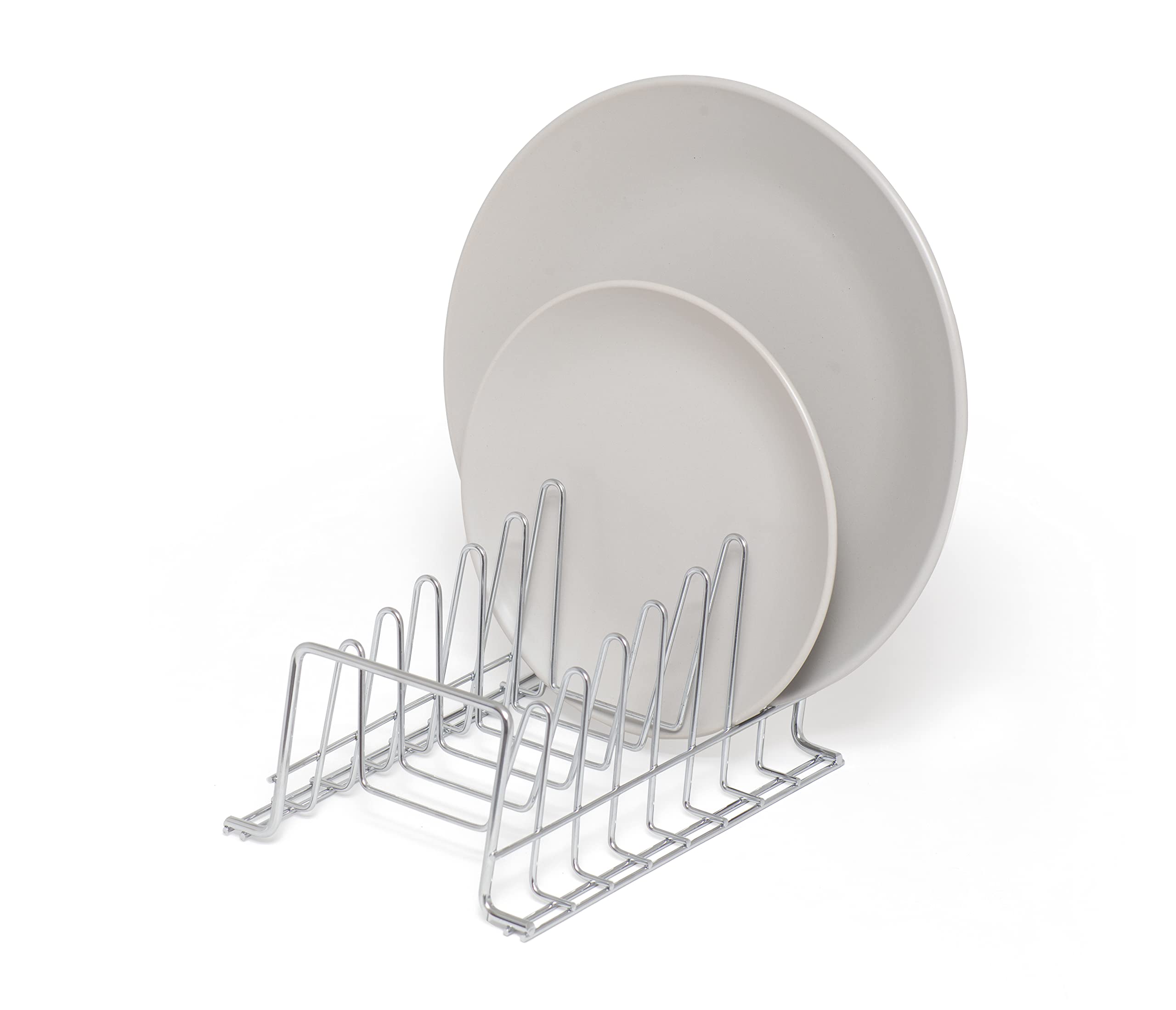 simplywire – Plate Rack/Drainer – Kitchen Cupboard Storage Organiser – Chrome - Small — image 1