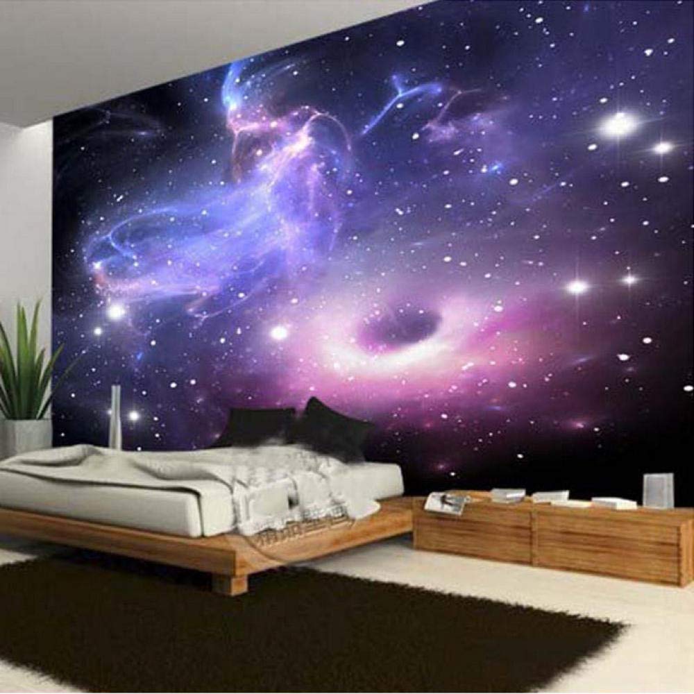 Amazon Com Hzddr 3d Room Wallpaper European Style Galaxy