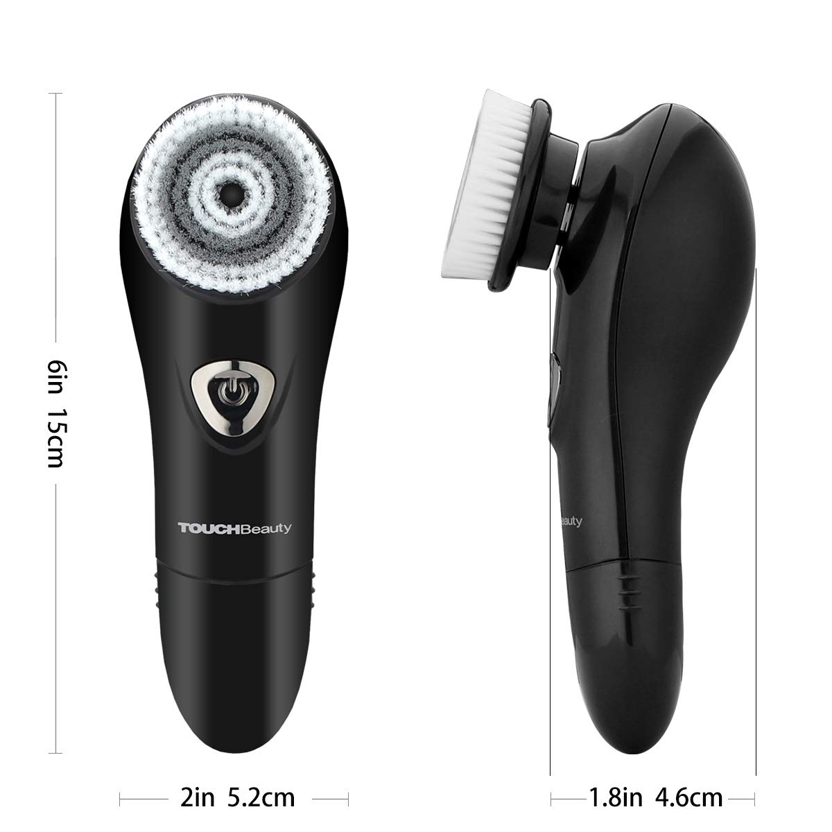 Electric Vibrating Sonic Facial Brush Cleansing Waterproof for Skin Face Exfoliating Removing Blackhead Deep Cleaning with 2 Working Speed Of Men and Women: Beauty