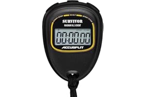 Accusplit New Survivor SX 2 Series Stopwatch, Black