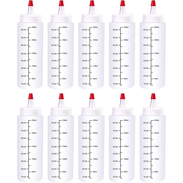 4 Pack 1 Oz Mini Squeeze Bottles Food Grade Translucent Bpafree, Mini