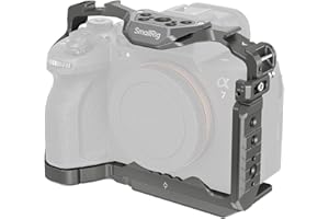 SMALLRIG Quick Release Cage for Sony A7R V/A7 IV/A7S III/A7R IV/A1, Camera Cage with Patented HawkLock Style Cold Shoe/NATO R