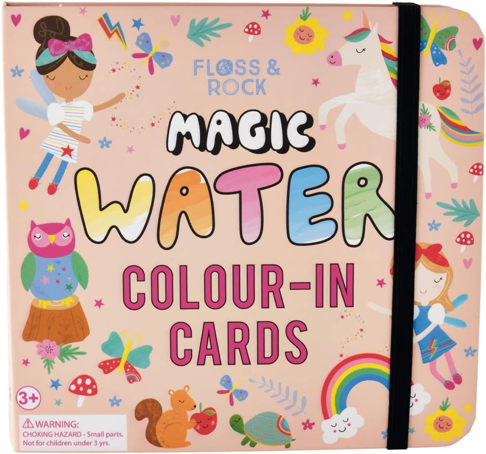 Floss and Rock Rainbow Fairy Magic Water Pad and Pen, Multicolor, 11 Piece Set