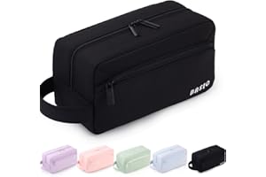 HVOMO Big Capacity Pencil Case Pen Pouch Holder Bag Large Storage Art Supply Marker Durable Stationery School Office Desk Organizer Portable for Kids Teen Student Girls Boys Adults (Black)