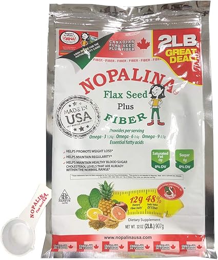 Nopalina Flax Seed Plus Fiber 32oz 2lb By Nopalina Amazon Ca Health Personal Care