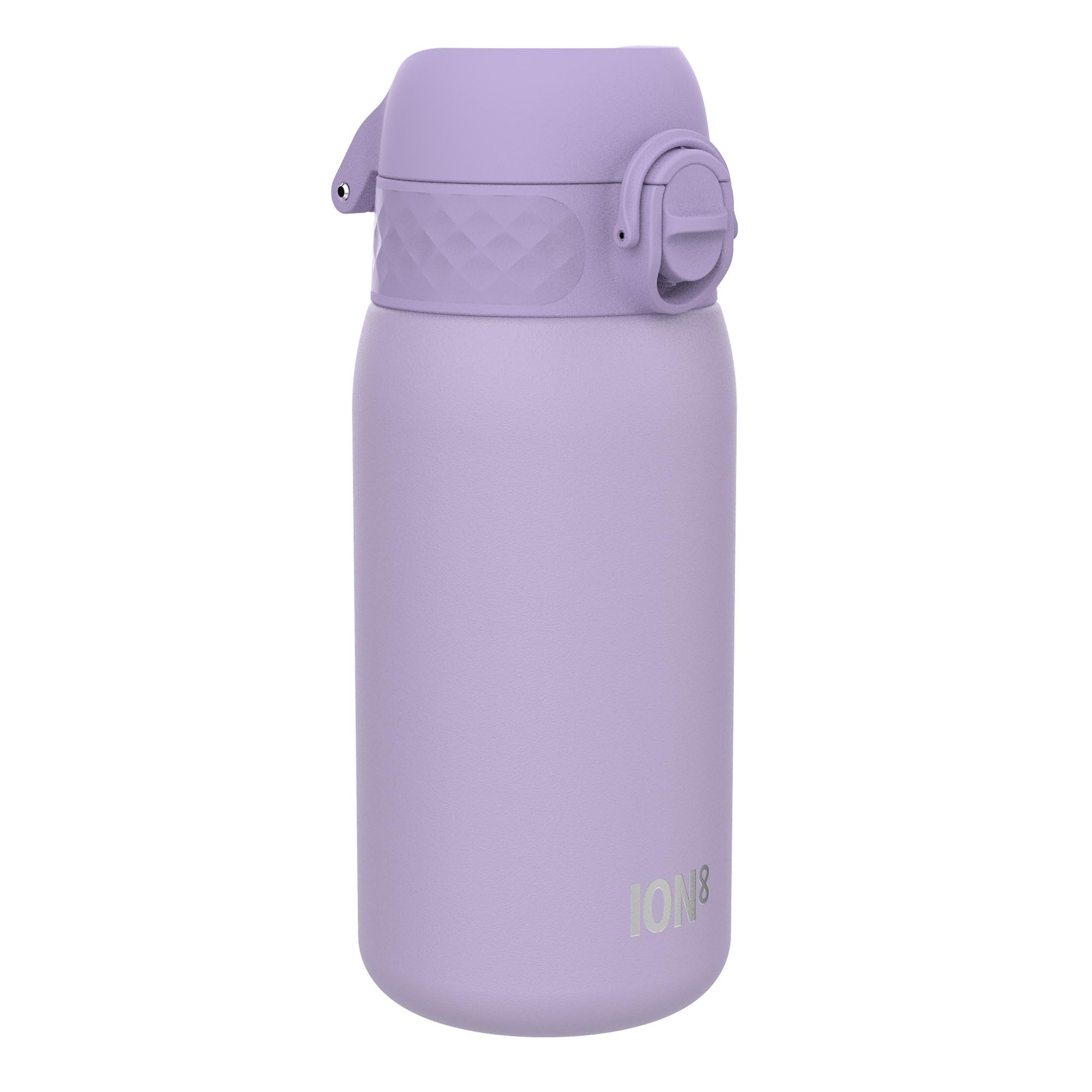 ION8 Vacuum Insulated Steel Water Bottle, 320 ml/11 oz, Leak Proof, Easy to Open, Secure Lock, Dishwasher Safe, Carry Handle, Metal Water Bottle, ThermoShield Stainless Steel, Light Purple — image 1