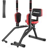 Merach Hip Abductor Machine for Home Gym 330 LBS, Glute Machine for Womens | Outer Thigh Sculpting, Leg Abductor Machine with 2 Preset Resistance Levels, Glute &amp; Thigh Exercise Equipment, Black