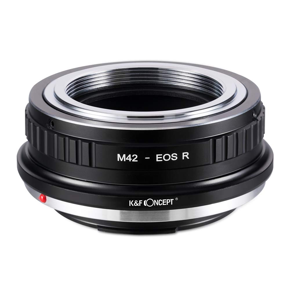 K&F CONCEPT M42 to EOS R Lens Mount Adapter, Manaul Lens Adapter for M42 Lens Compatible With Canon EOS R Mount Camera