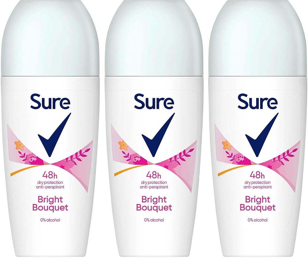 Sure Women Bright Bouquet Antiperspirant Roll On 50ml 48H Sweat Odour