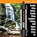 Nature's Hangout Personal Water Filter Straw for Camping, Hiking, Travel, and Emergency Preparedness with New .01 Nano Tech Filtration. Includes Boost Bag + Survival Tube + Flush Syringe
