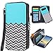 E LV Purse Case for Samsung Galaxy Note 8 [Cards Slot Pocket], Flip [PU Leather] Case Folio Wallet Purse Protective Magnetic-Closer Case Cover for Galaxy Note 8 [Zigzag]