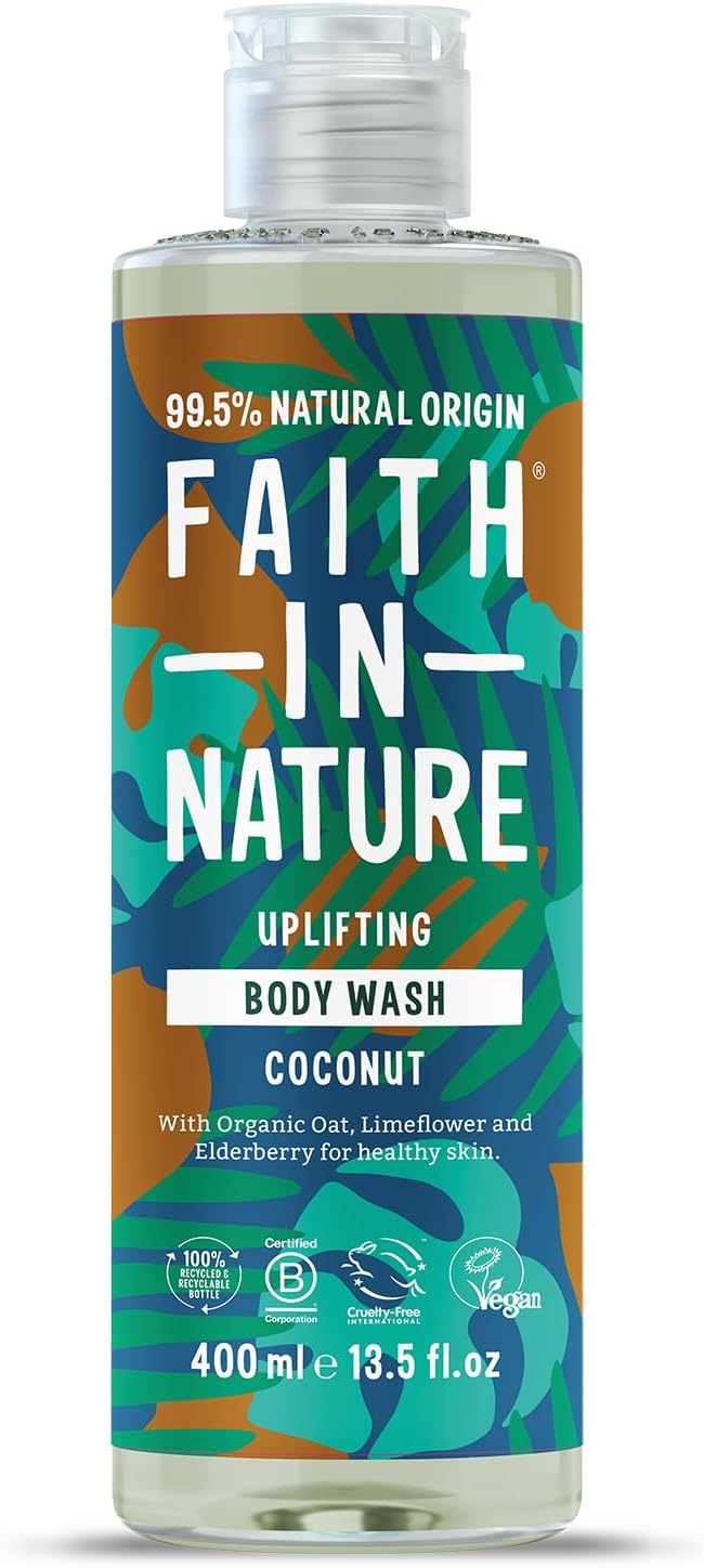 Faith In Nature Coconut Body Wash 400 ml Hydrating Vegan Cruelty Free SLS Free