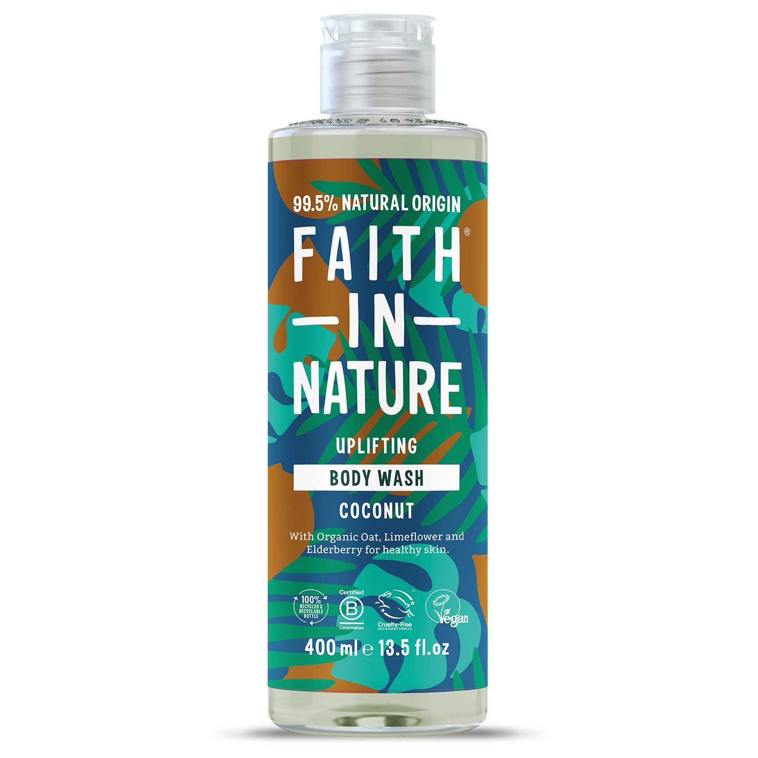 Faith In Nature Natural Coconut Body Wash, Hydrating, Vegan and Cruelty Free, No SLS or Parabens, 400 ml