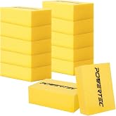 POWERTEC Large Square Grout Sponge &ndash; Professional Tile Grout Removal Cleaning Sponge &ndash; Heavy-Duty Absorbent Sponge, Multi-Purpose Cleaning Tool for Floors, Kitchen, and Bathroom &ndash; 12PK (72106-P3)