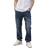 Gold Toucher Men's Stretch Relaxed Fit Straight Slim Fit Cotton Blend Fashion Comfort Denim Pants Jeans