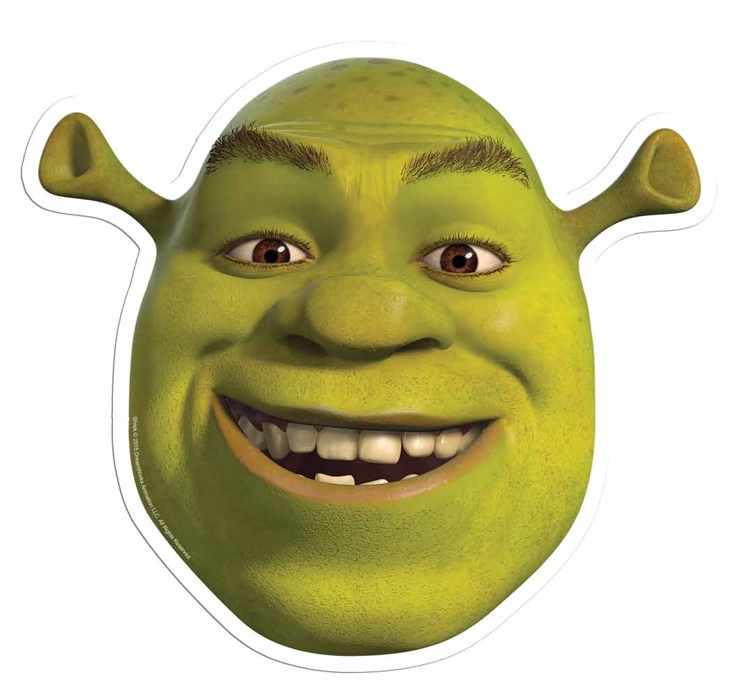 Star Cutouts stsm207 , DreamWorks ,Shrek Mask,7 x 7 x 3 cm