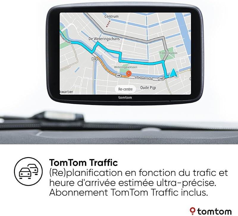 GPS GO Superior (Ecran 7 Pouces, Info Trafic, Alertes de Zones de Danger, Cartes Monde, Mise à Jour Rapide Via WiFi, Prix du Carburant, Fixation Magnétique Alimentée) - Nouveau Logiciel