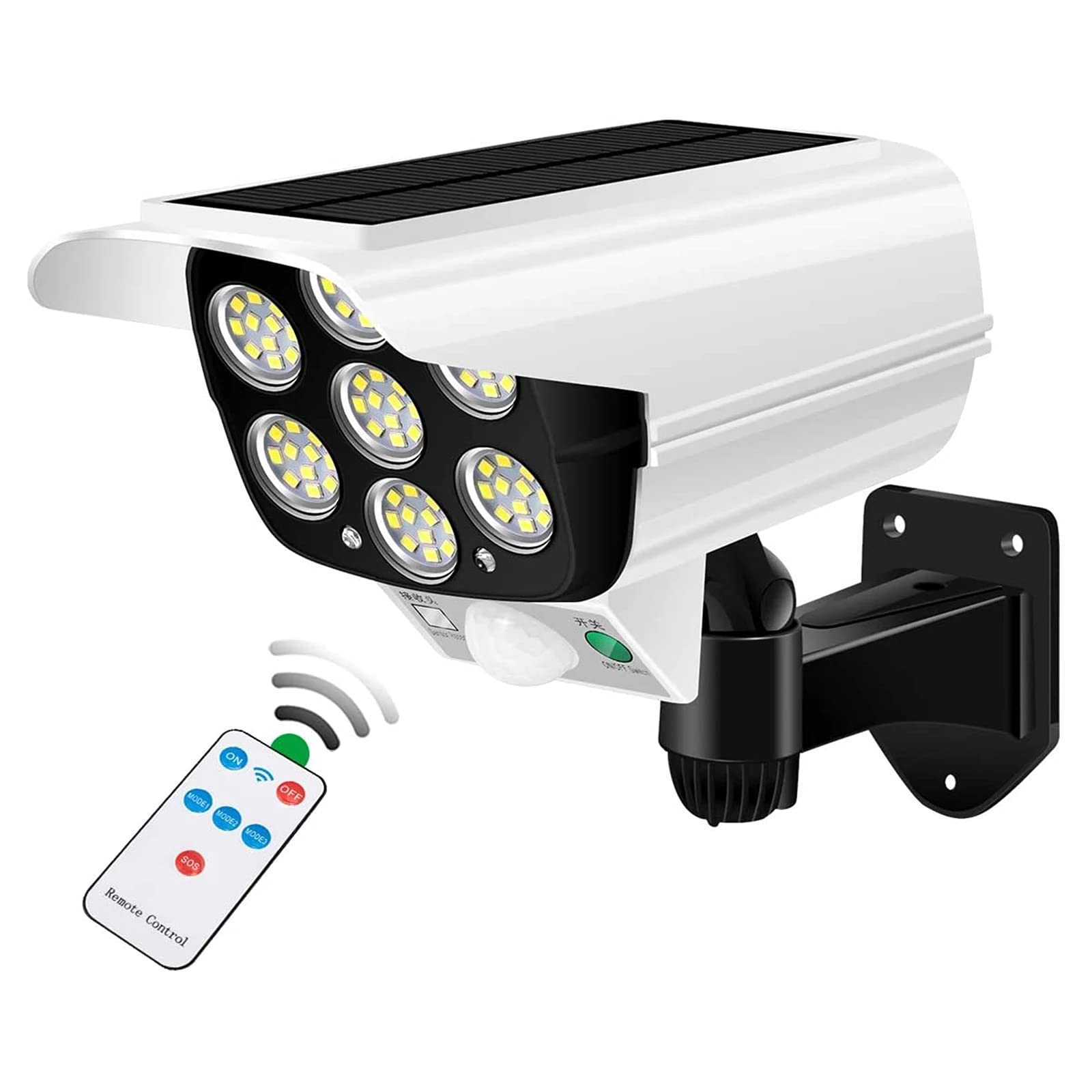 Mua Outdoor Motion Sensor Solar Lights 2000 Lumens 77 LEDs Spotlight ...