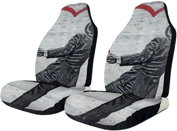 Amazon アート 塗装済み 愛してる カーシートカバー シートカバー車 フロントシートカバー2枚セット 前席用 軽 普通車適用 軽自動車 前席適用 マルチカラー おしゃれ かわいい 車 バイク 車 バイク