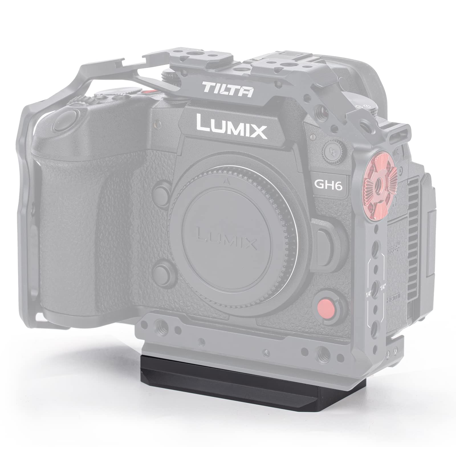 Tilta Bottom Plate Compatible with Panasonic GH6 Camera Cage Filmmaking Kit – Black TA-T15-BP-B