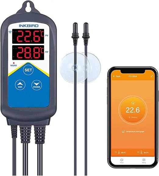 Inkbird ITC306A WiFi Aquarium Temperature Controller Aquarium